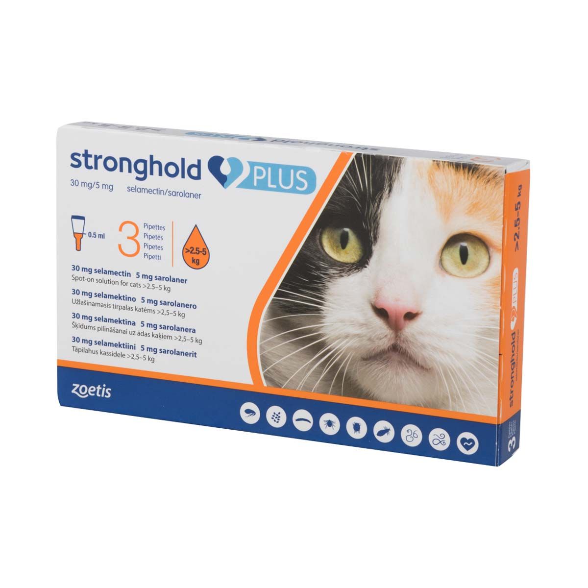 Stronghold Plus for Cats 5.6 11 lbs 3 tubes 36.00 Heartworm